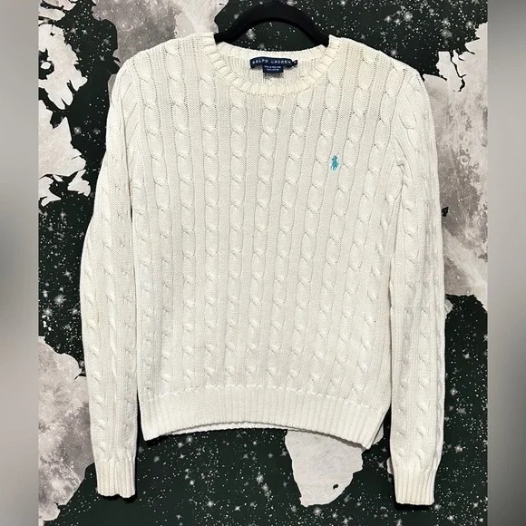 Ralph Lauren Sweaters - Ralph Lauren Ivory Cable Knit Pullover